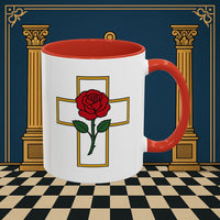 Premium Ready to Go Freemason Design | Crimson Cross | Rose Croix - Masonic Mugs
