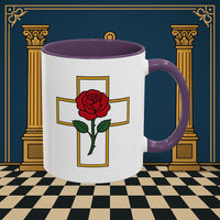 Premium Ready to Go Freemason Design | Crimson Cross | Rose Croix - Masonic Mugs