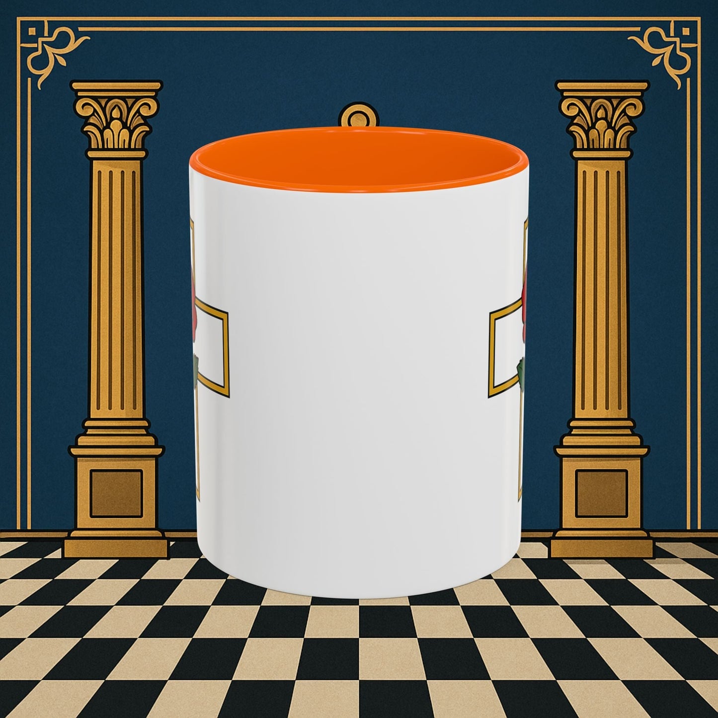 Premium Ready to Go Freemason Design | Crimson Cross | Rose Croix - Masonic Mugs