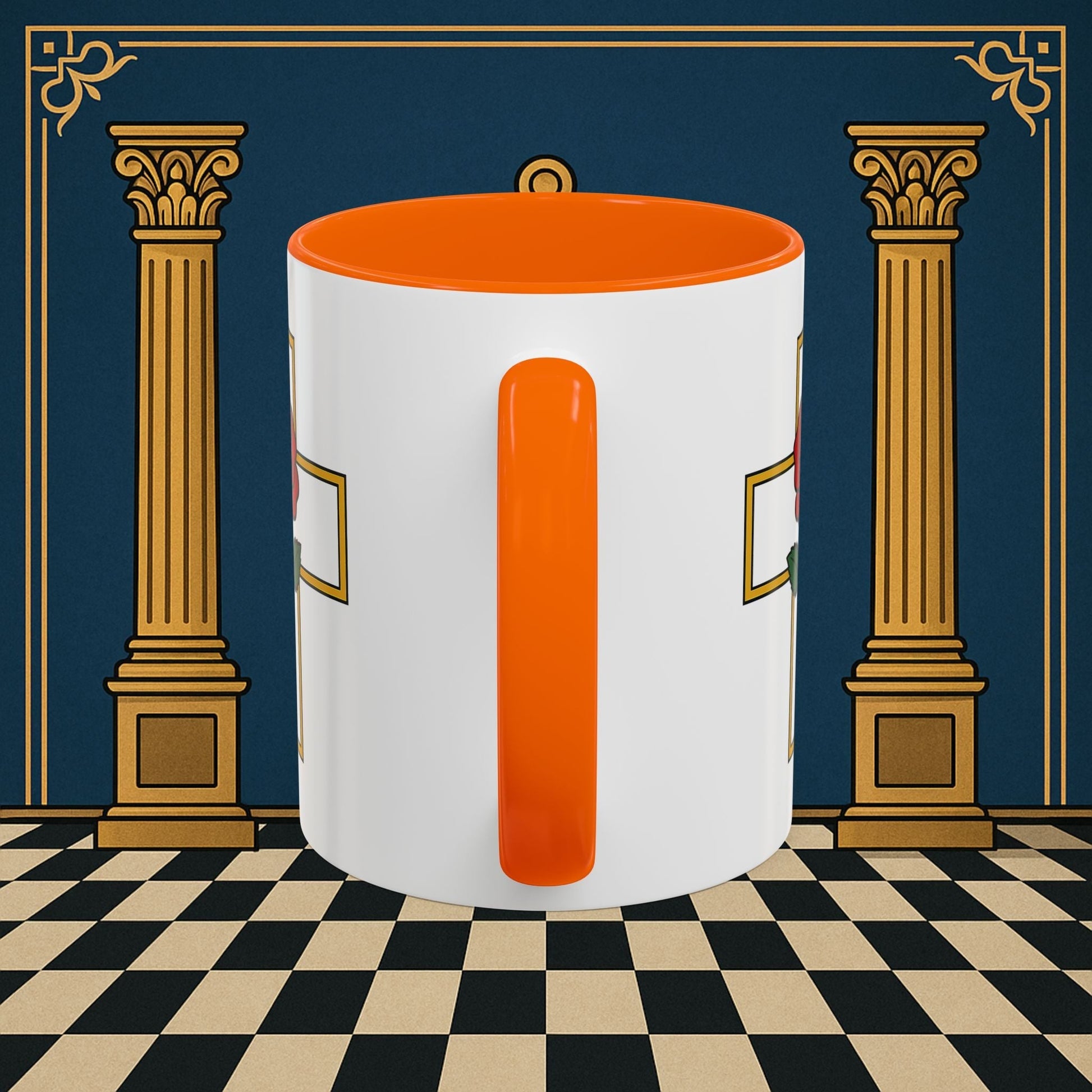 Premium Ready to Go Freemason Design | Crimson Cross | Rose Croix - Masonic Mugs