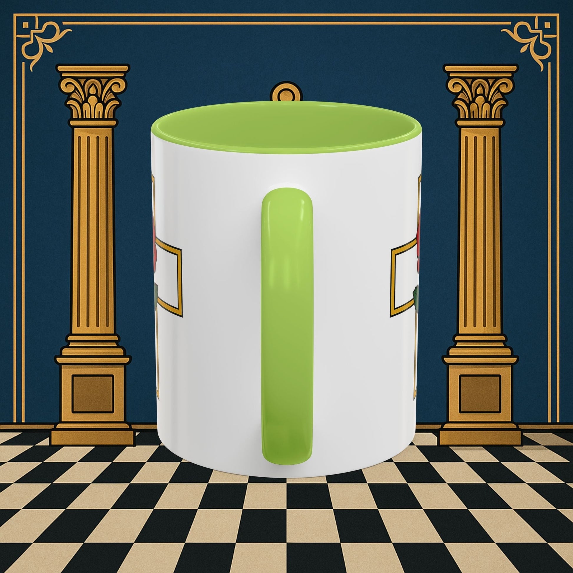 Premium Ready to Go Freemason Design | Crimson Cross | Rose Croix - Masonic Mugs