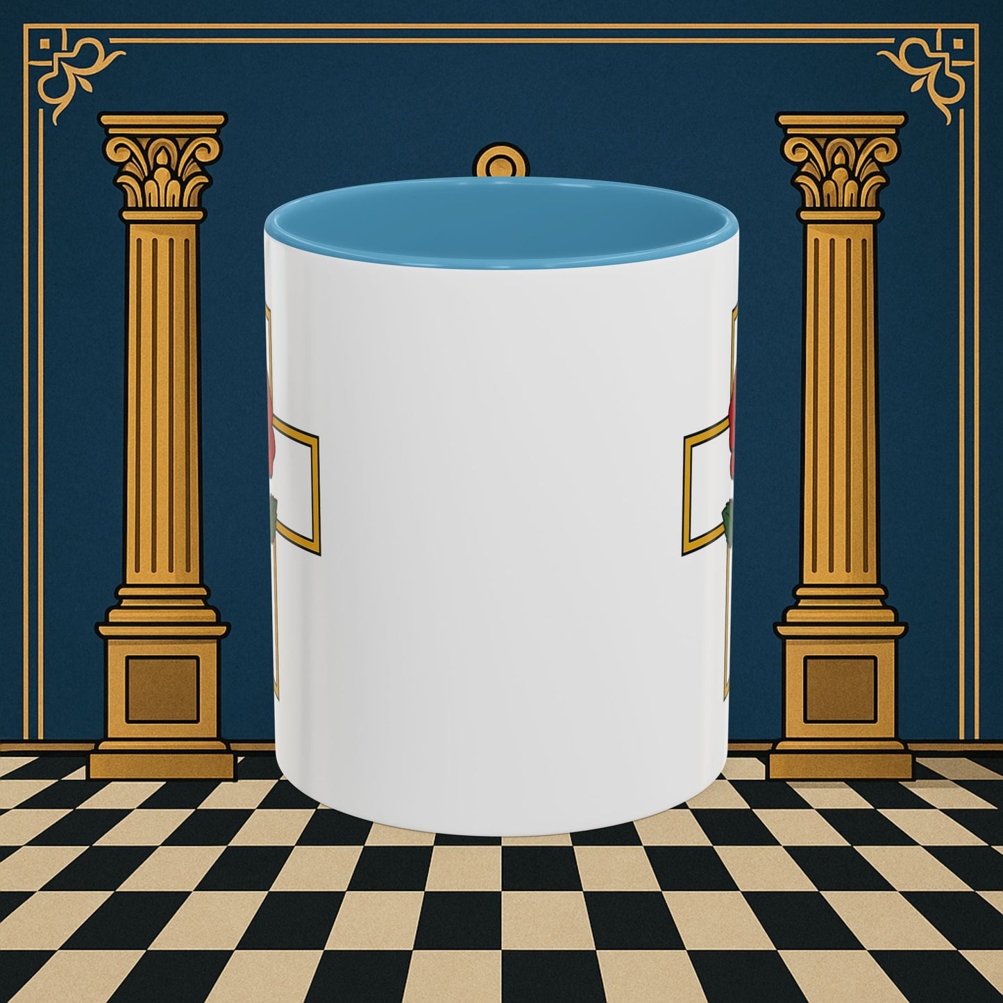 Premium Ready to Go Freemason Design | Crimson Cross | Rose Croix - Masonic Mugs