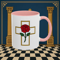 Premium Ready to Go Freemason Design | Crimson Cross | Rose Croix - Masonic Mugs