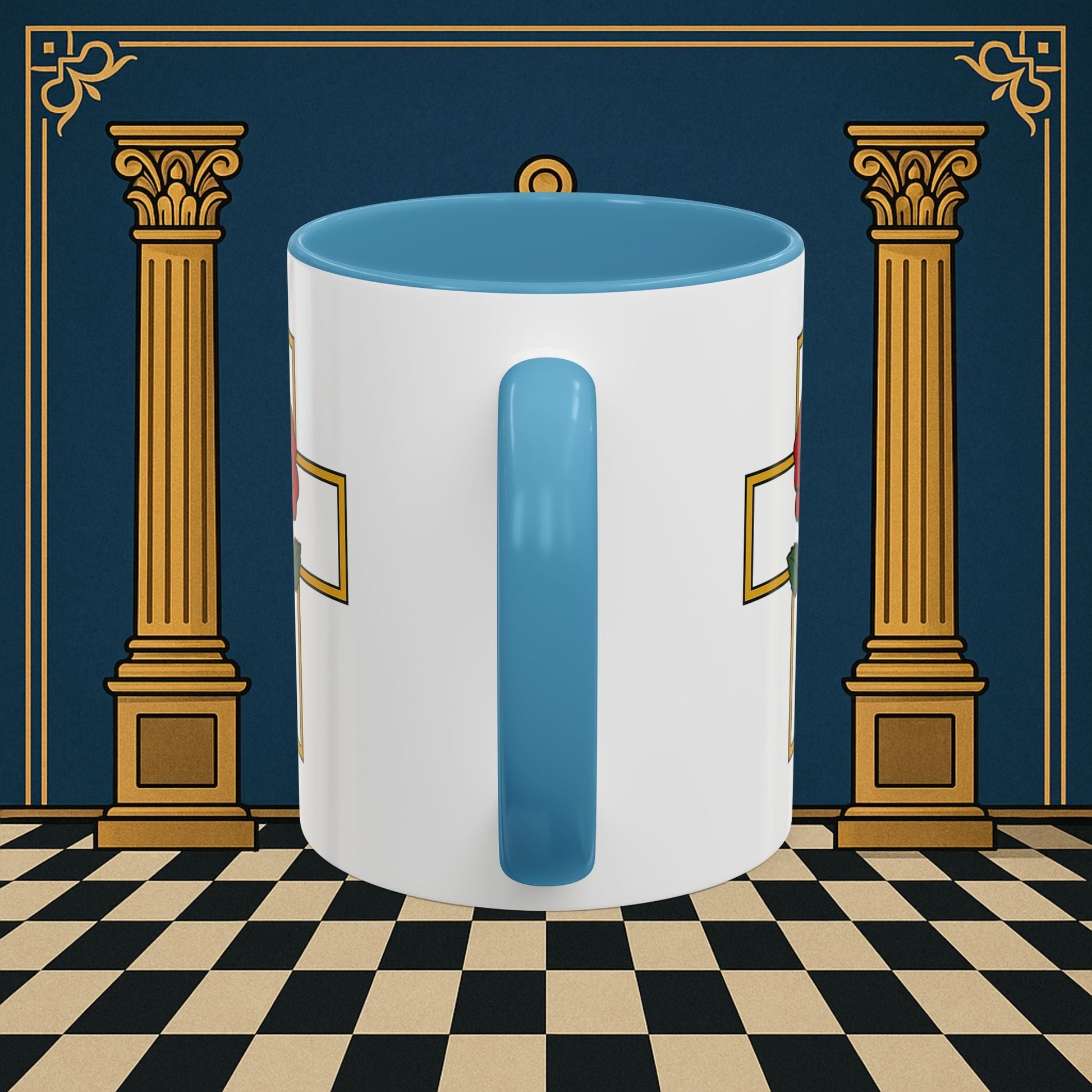 Premium Ready to Go Freemason Design | Crimson Cross | Rose Croix - Masonic Mugs