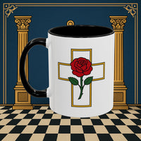Premium Ready to Go Freemason Design | Crimson Cross | Rose Croix - Masonic Mugs