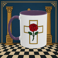 Premium Ready to Go Freemason Design | Crimson Cross | Rose Croix - Masonic Mugs