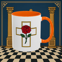 Premium Ready to Go Freemason Design | Crimson Cross | Rose Croix - Masonic Mugs
