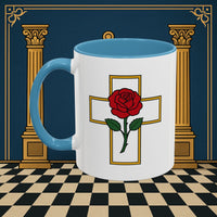 Premium Ready to Go Freemason Design | Crimson Cross | Rose Croix - Masonic Mugs