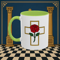 Premium Ready to Go Freemason Design | Crimson Cross | Rose Croix - Masonic Mugs