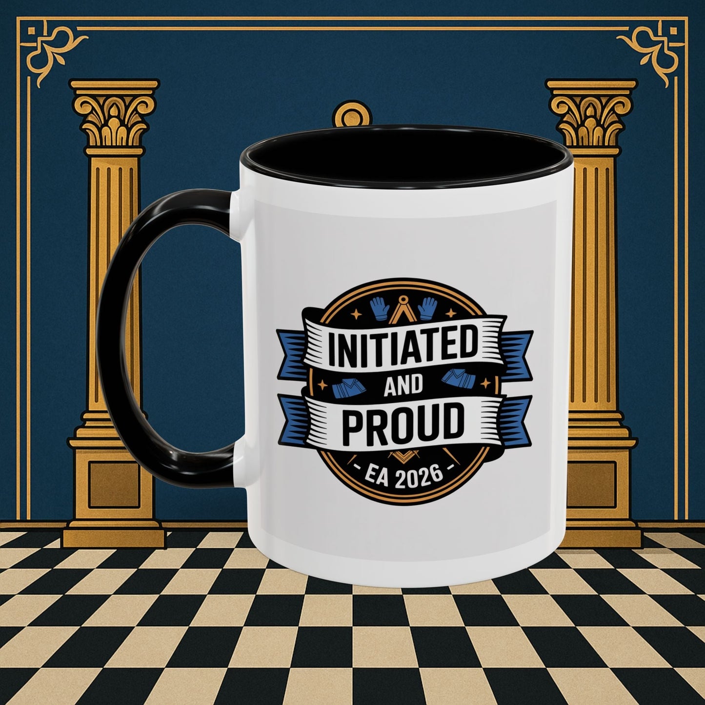 Premium Ready to Go Freemason Design | Entered Apprentice 2025 - Masonic Mugs