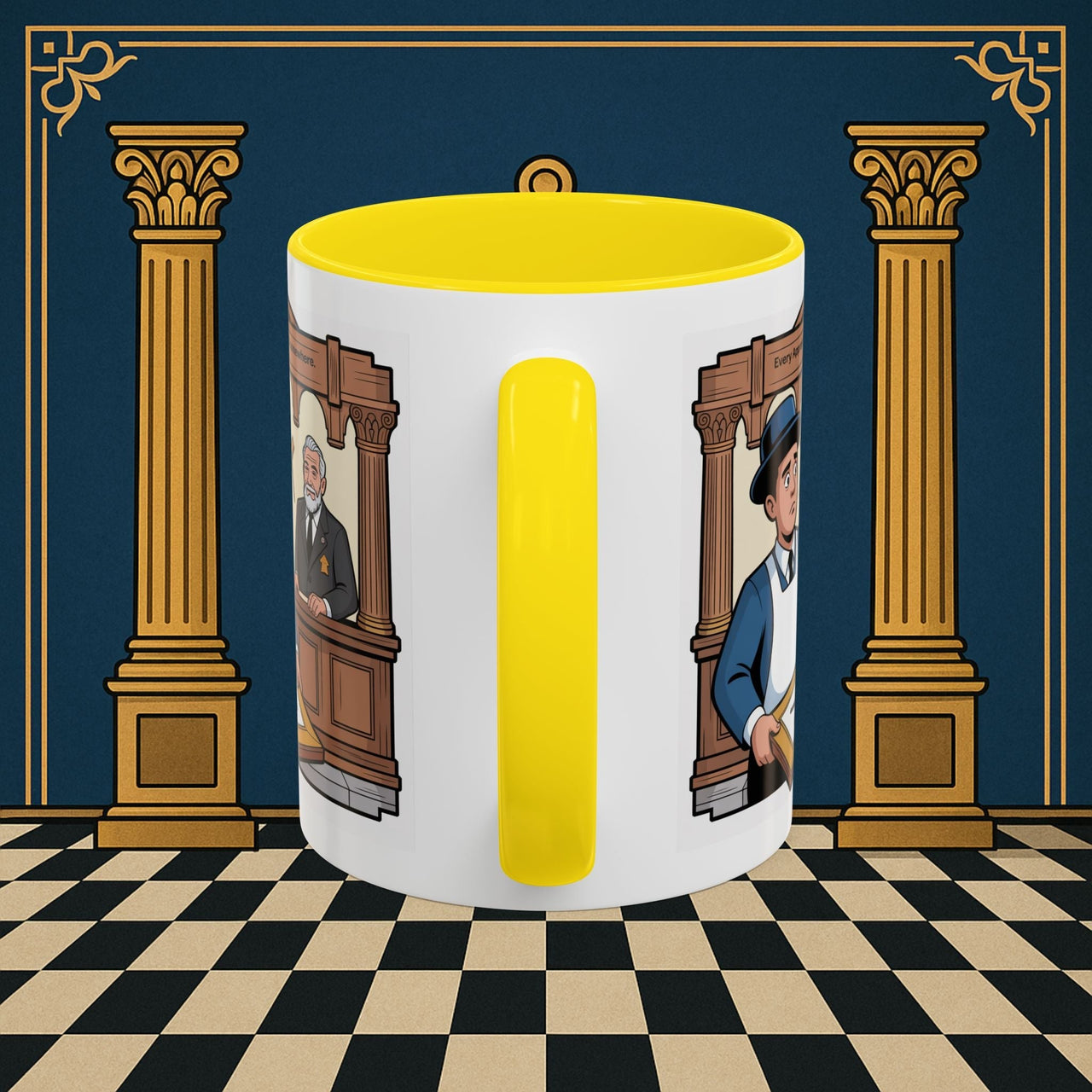 Premium Ready to Go Freemason Design | Entered Apprentice Every Apprentice Starts Somewhere - Masonic Mugs