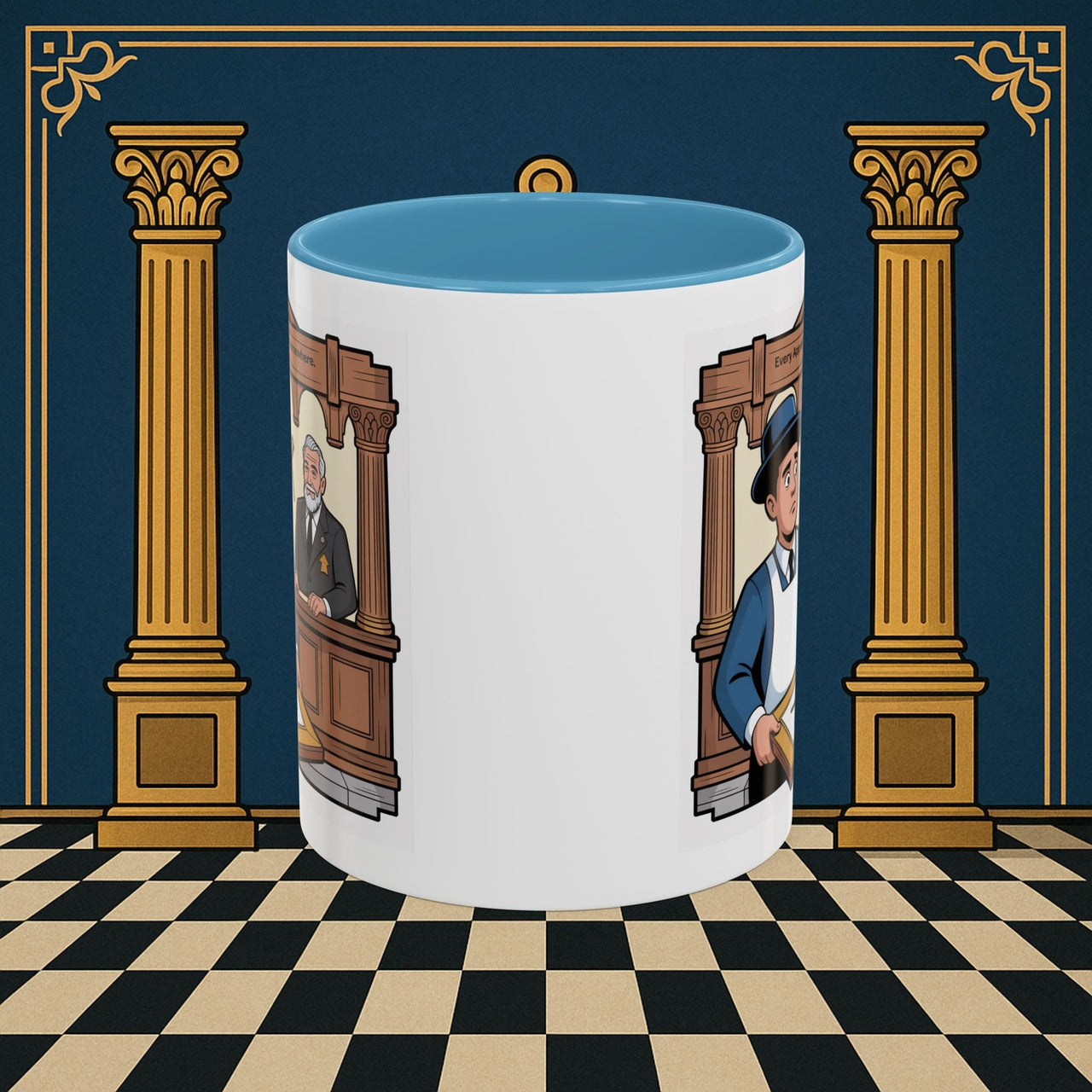 Premium Ready to Go Freemason Design | Entered Apprentice Every Apprentice Starts Somewhere - Masonic Mugs