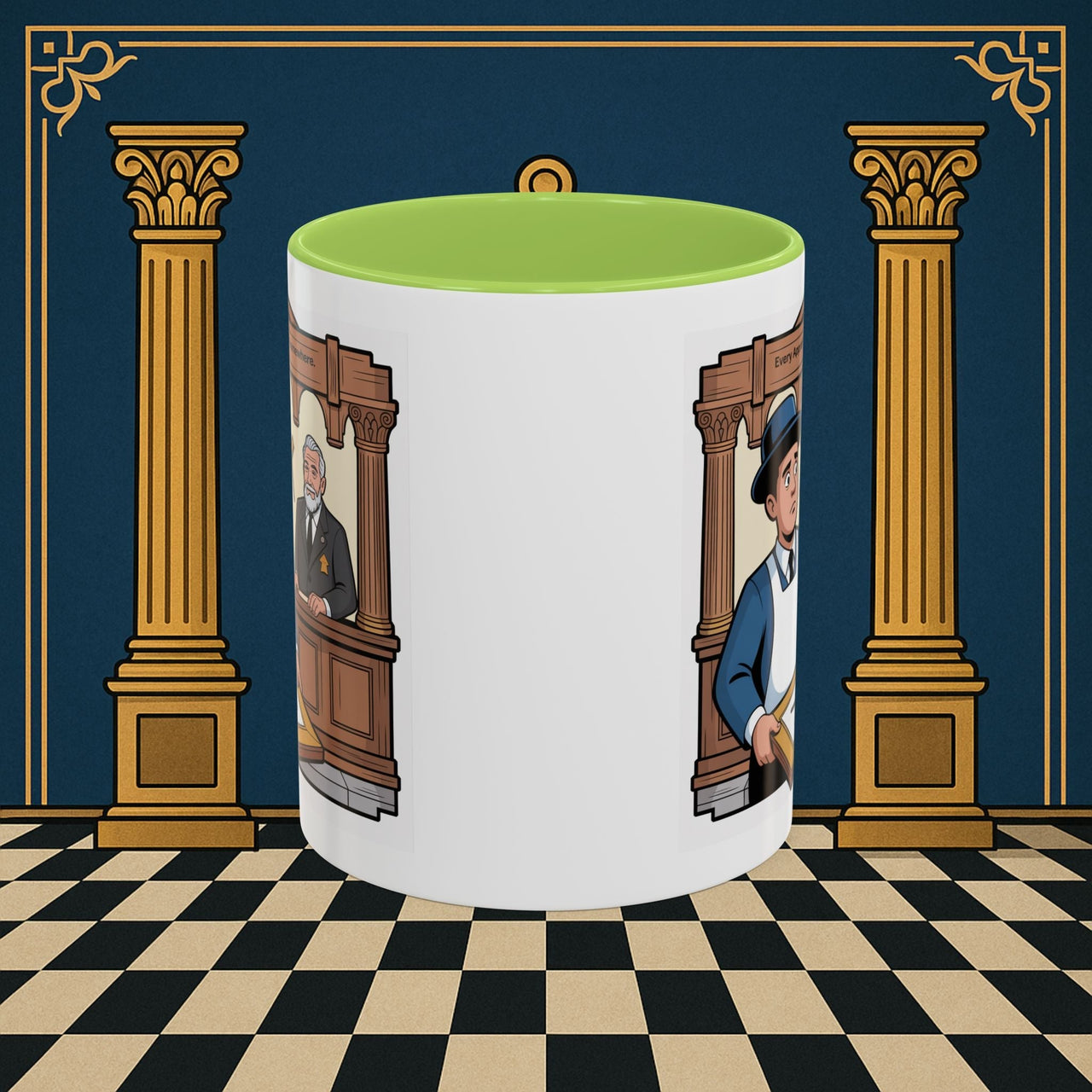 Premium Ready to Go Freemason Design | Entered Apprentice Every Apprentice Starts Somewhere - Masonic Mugs