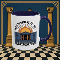 Premium Ready to Go Freemason Design | Entered Apprentice From Darkness to Light - Masonic Mugs
