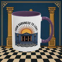 Premium Ready to Go Freemason Design | Entered Apprentice From Darkness to Light - Masonic Mugs