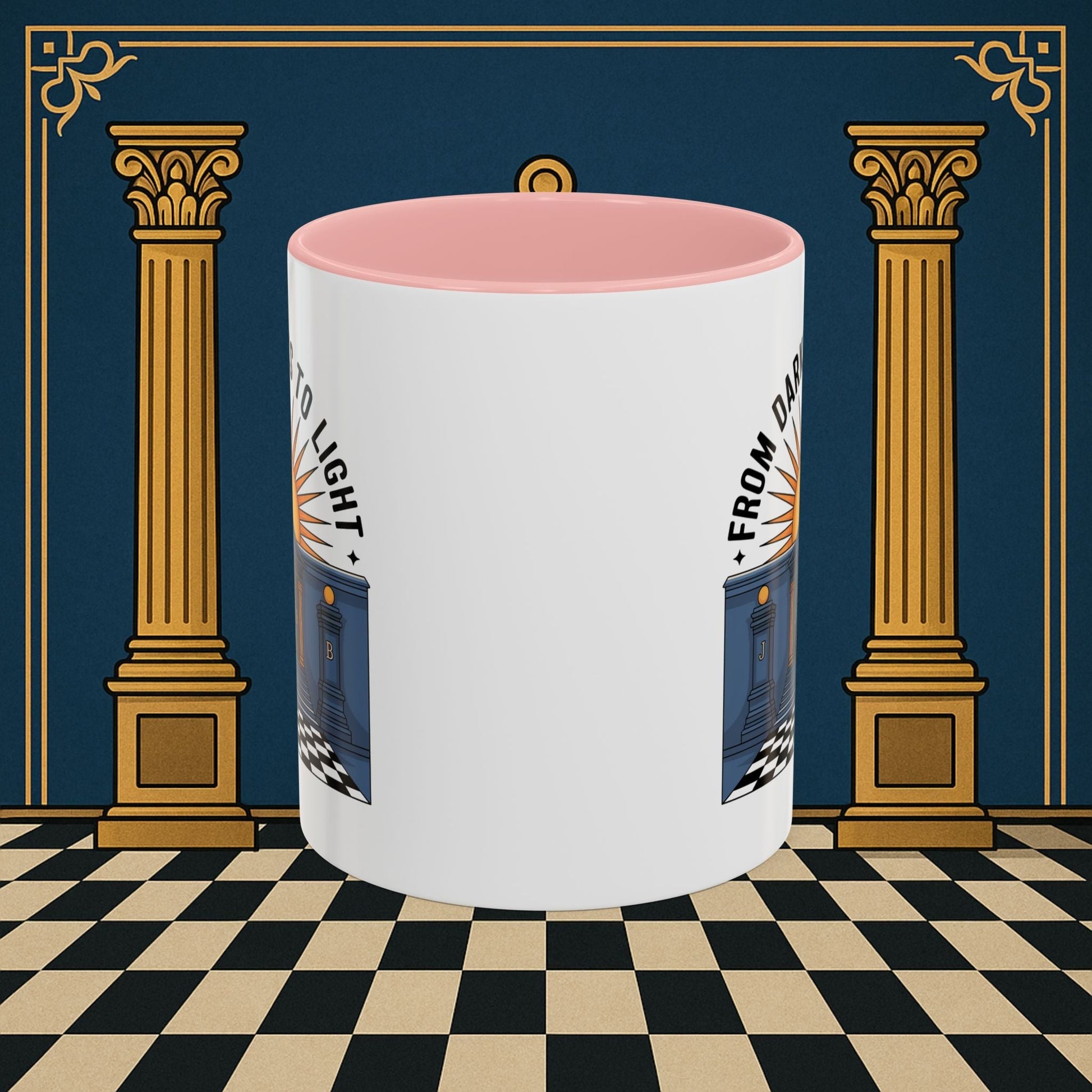 Premium Ready to Go Freemason Design | Entered Apprentice From Darkness to Light - Masonic Mugs