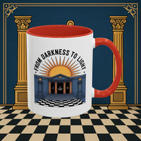 Premium Ready to Go Freemason Design | Entered Apprentice From Darkness to Light - Masonic Mugs