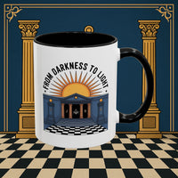 Premium Ready to Go Freemason Design | Entered Apprentice From Darkness to Light - Masonic Mugs