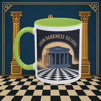 Premium Ready to Go Freemason Design | Entered Apprentice From Darkness to Light - Masonic Mugs