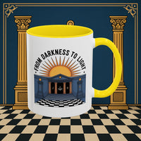 Premium Ready to Go Freemason Design | Entered Apprentice From Darkness to Light - Masonic Mugs