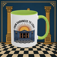 Premium Ready to Go Freemason Design | Entered Apprentice From Darkness to Light - Masonic Mugs