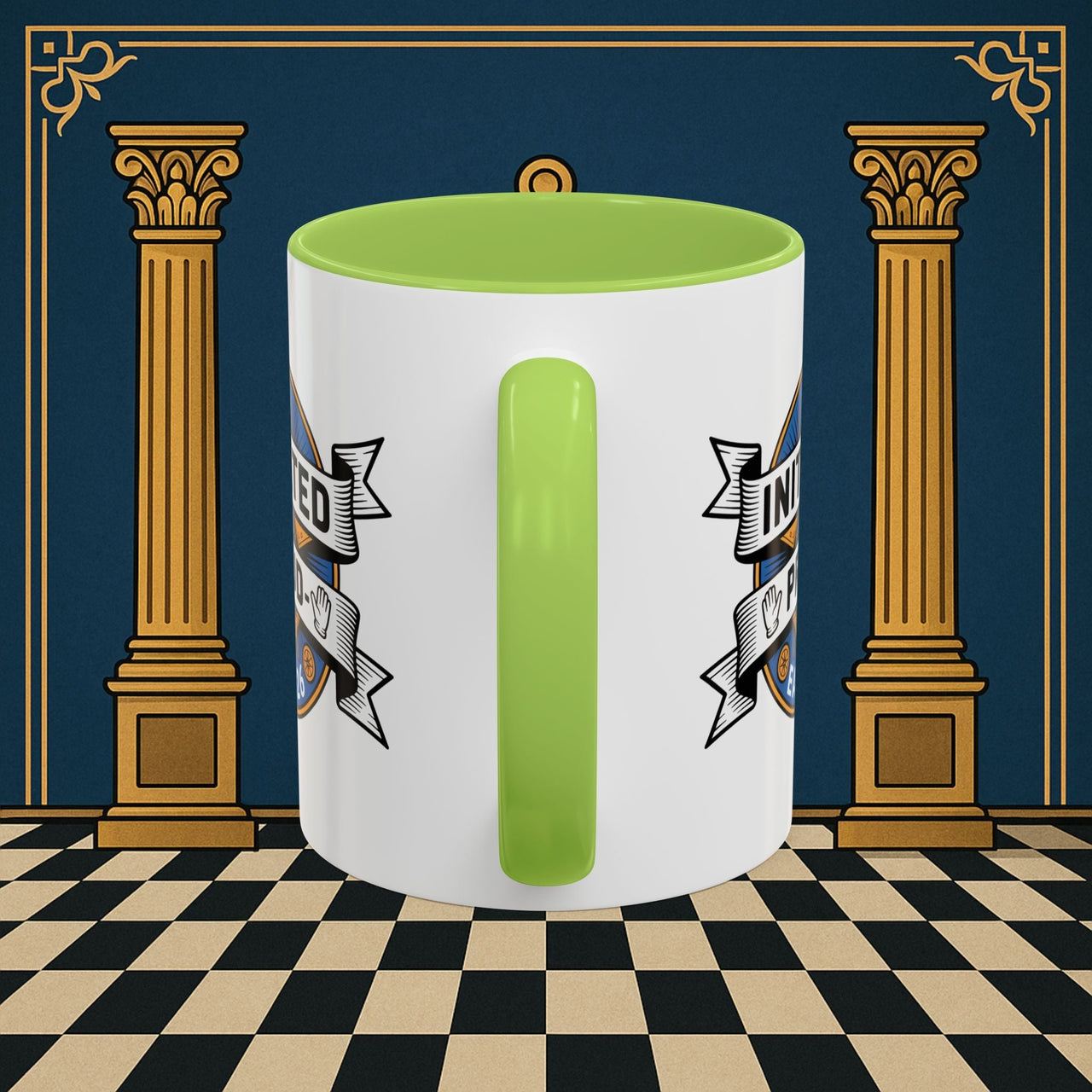 Premium Ready to Go Freemason Design | Entered Apprentice Initated and Proud 2025 - Masonic Mugs