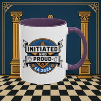 Premium Ready to Go Freemason Design | Entered Apprentice Initated and Proud 2025 - Masonic Mugs