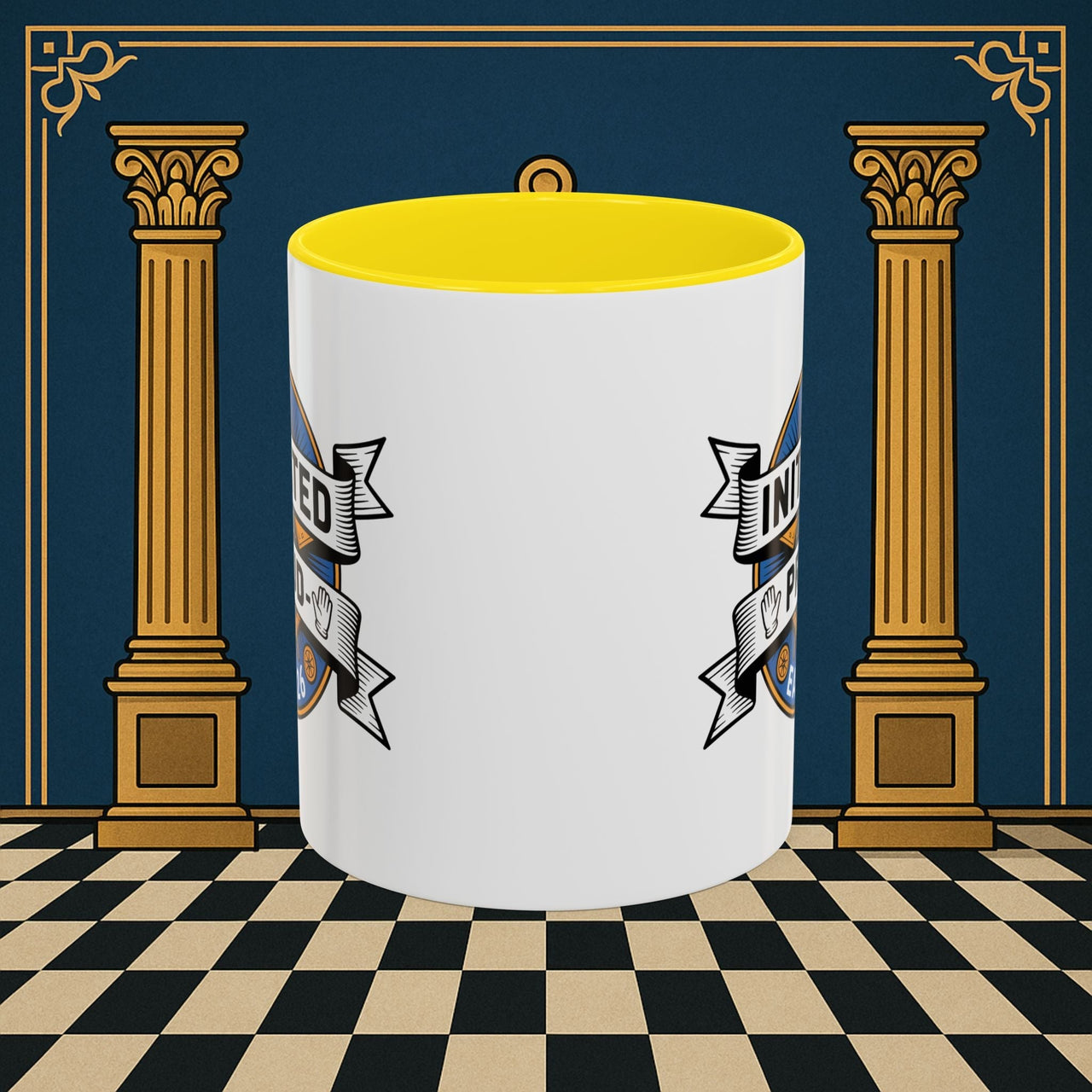 Premium Ready to Go Freemason Design | Entered Apprentice Initated and Proud 2025 - Masonic Mugs