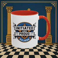 Premium Ready to Go Freemason Design | Entered Apprentice Initated and Proud 2025 - Masonic Mugs