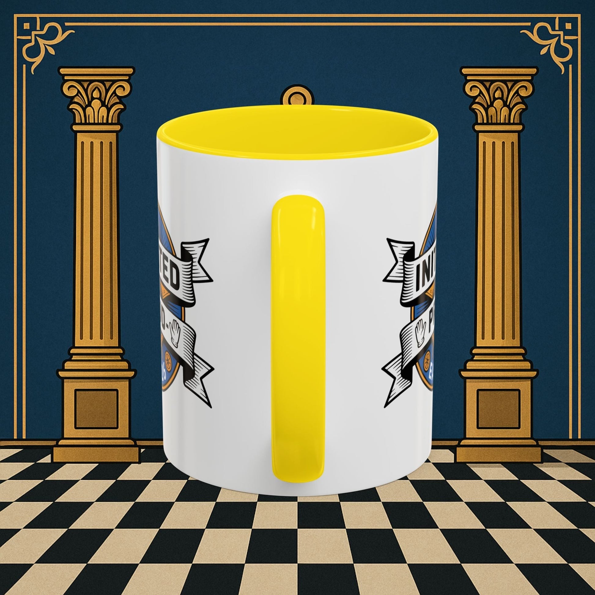 Premium Ready to Go Freemason Design | Entered Apprentice Initated and Proud 2025 - Masonic Mugs