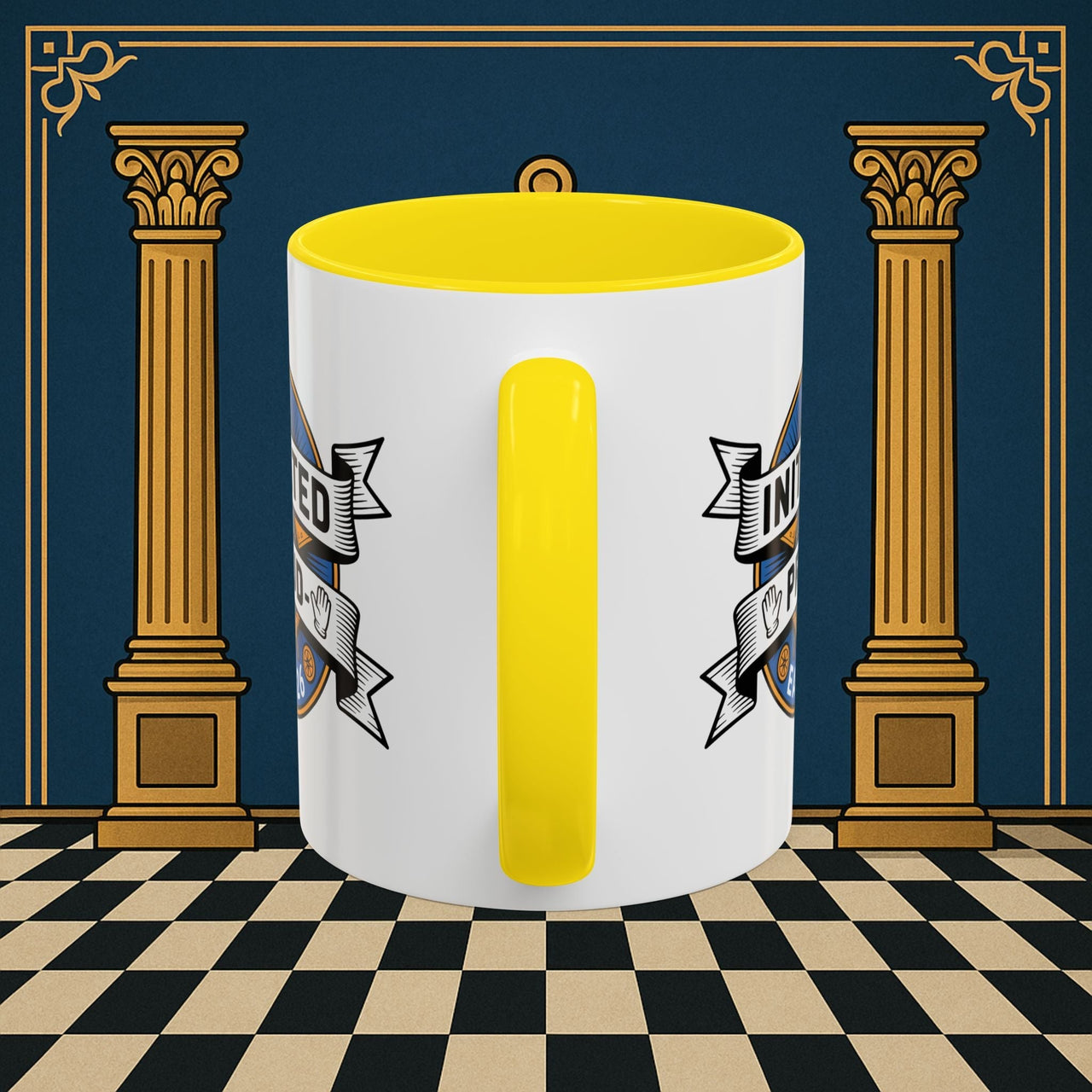Premium Ready to Go Freemason Design | Entered Apprentice Initated and Proud 2025 - Masonic Mugs