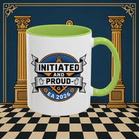 Premium Ready to Go Freemason Design | Entered Apprentice Initated and Proud 2025 - Masonic Mugs