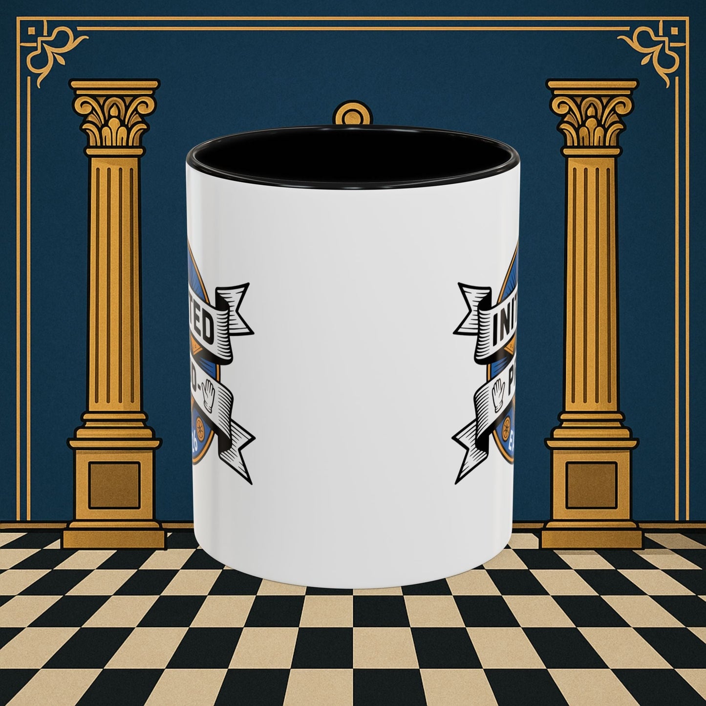 Premium Ready to Go Freemason Design | Entered Apprentice Initated and Proud 2025 - Masonic Mugs