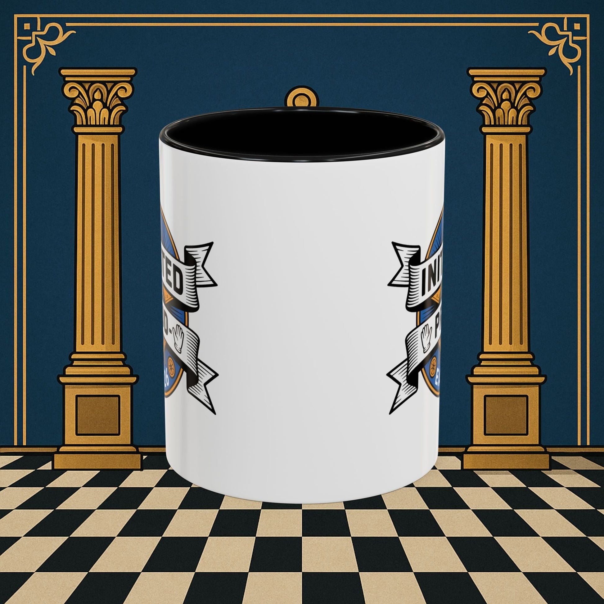 Premium Ready to Go Freemason Design | Entered Apprentice Initated and Proud 2025 - Masonic Mugs