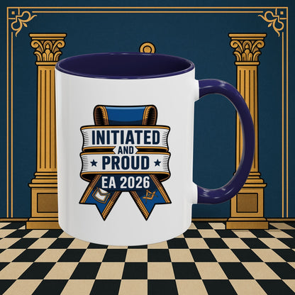 Premium Ready to Go Freemason Design | Entered Apprentice Initiated and Proud 2025 - Masonic Mugs