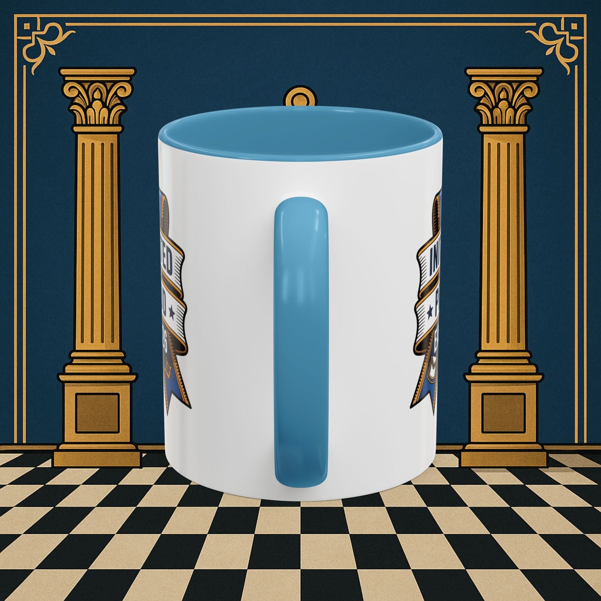 Premium Ready to Go Freemason Design | Entered Apprentice Initiated and Proud 2025 - Masonic Mugs