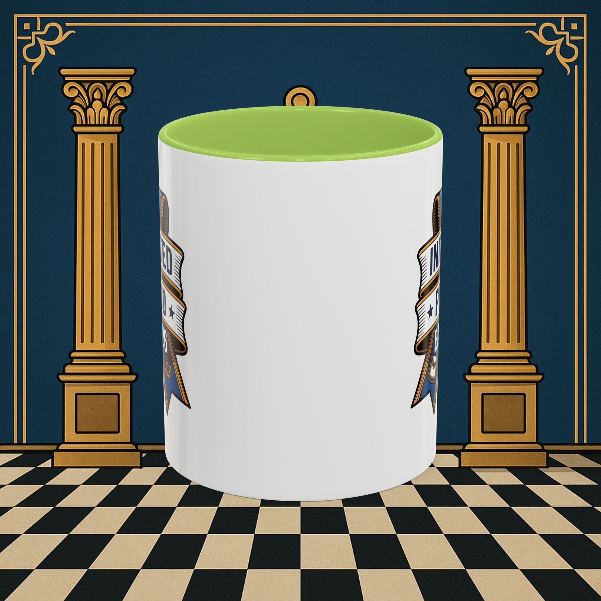 Premium Ready to Go Freemason Design | Entered Apprentice Initiated and Proud 2025 - Masonic Mugs