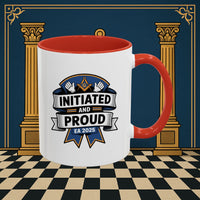 Premium Ready to Go Freemason Design | Entered Apprentice Initiated and Proud 2025 - Masonic Mugs