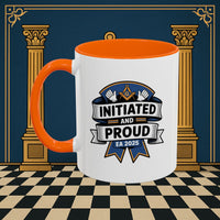 Premium Ready to Go Freemason Design | Entered Apprentice Initiated and Proud 2025 - Masonic Mugs