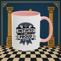 Premium Ready to Go Freemason Design | Entered Apprentice Initiated and Proud 2025 - Masonic Mugs