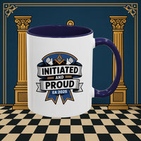 Premium Ready to Go Freemason Design | Entered Apprentice Initiated and Proud 2025 - Masonic Mugs