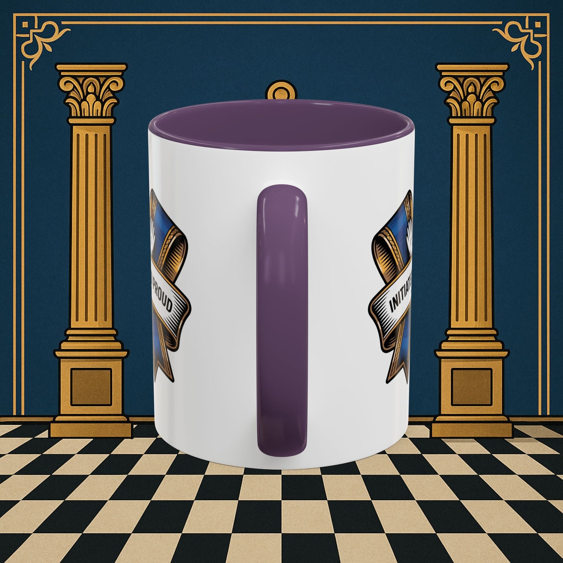 Premium Ready to Go Freemason Design | Entered Apprentice Initiated and Proud 2025 Ready to Go - Masonic Mugs