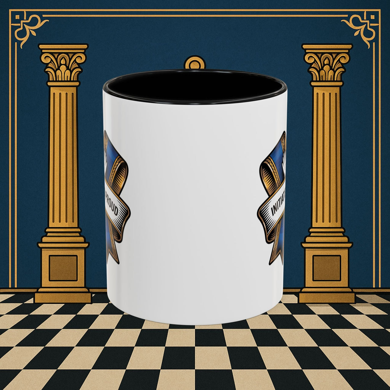Premium Ready to Go Freemason Design | Entered Apprentice Initiated and Proud 2025 Ready to Go - Masonic Mugs