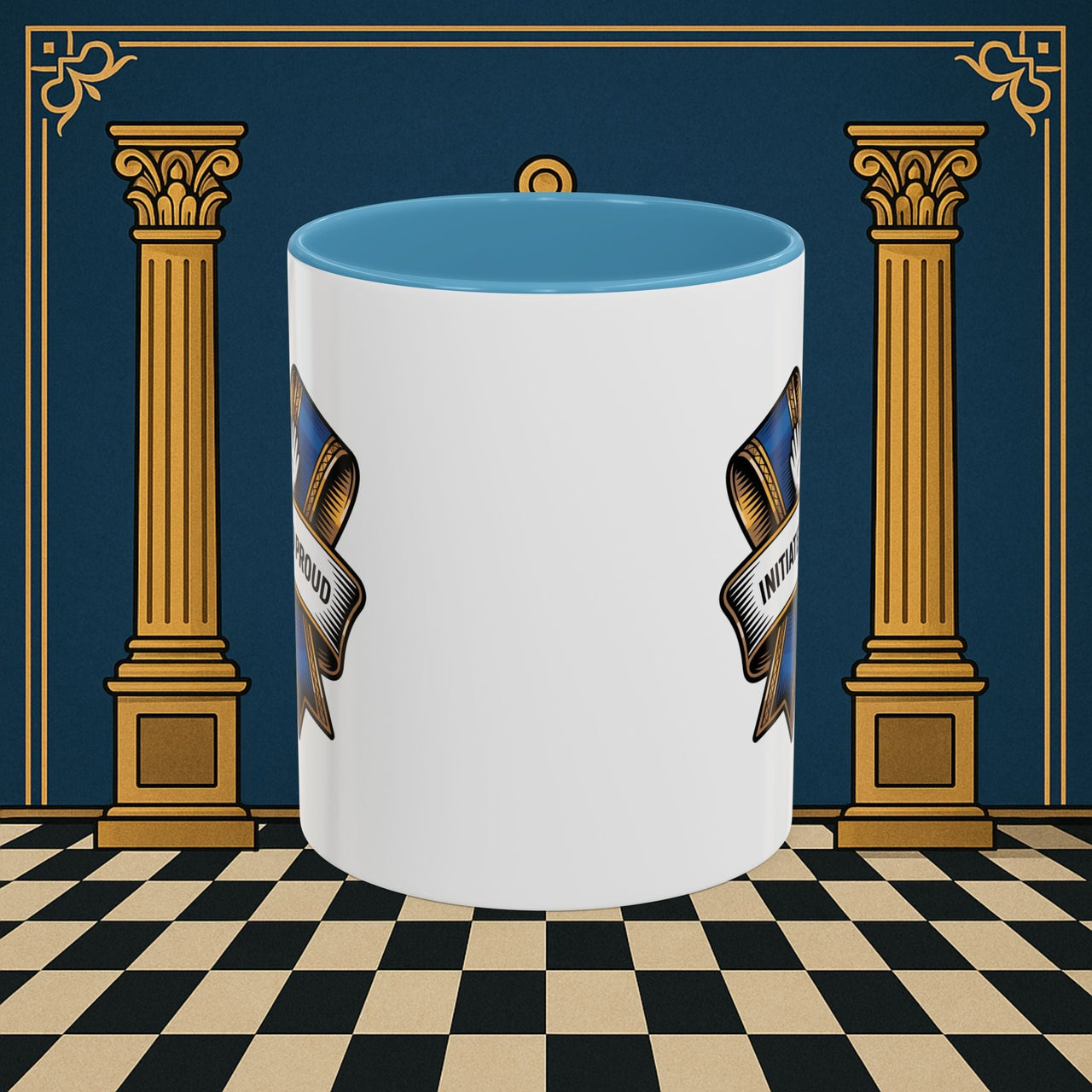 Premium Ready to Go Freemason Design | Entered Apprentice Initiated and Proud 2025 Ready to Go - Masonic Mugs