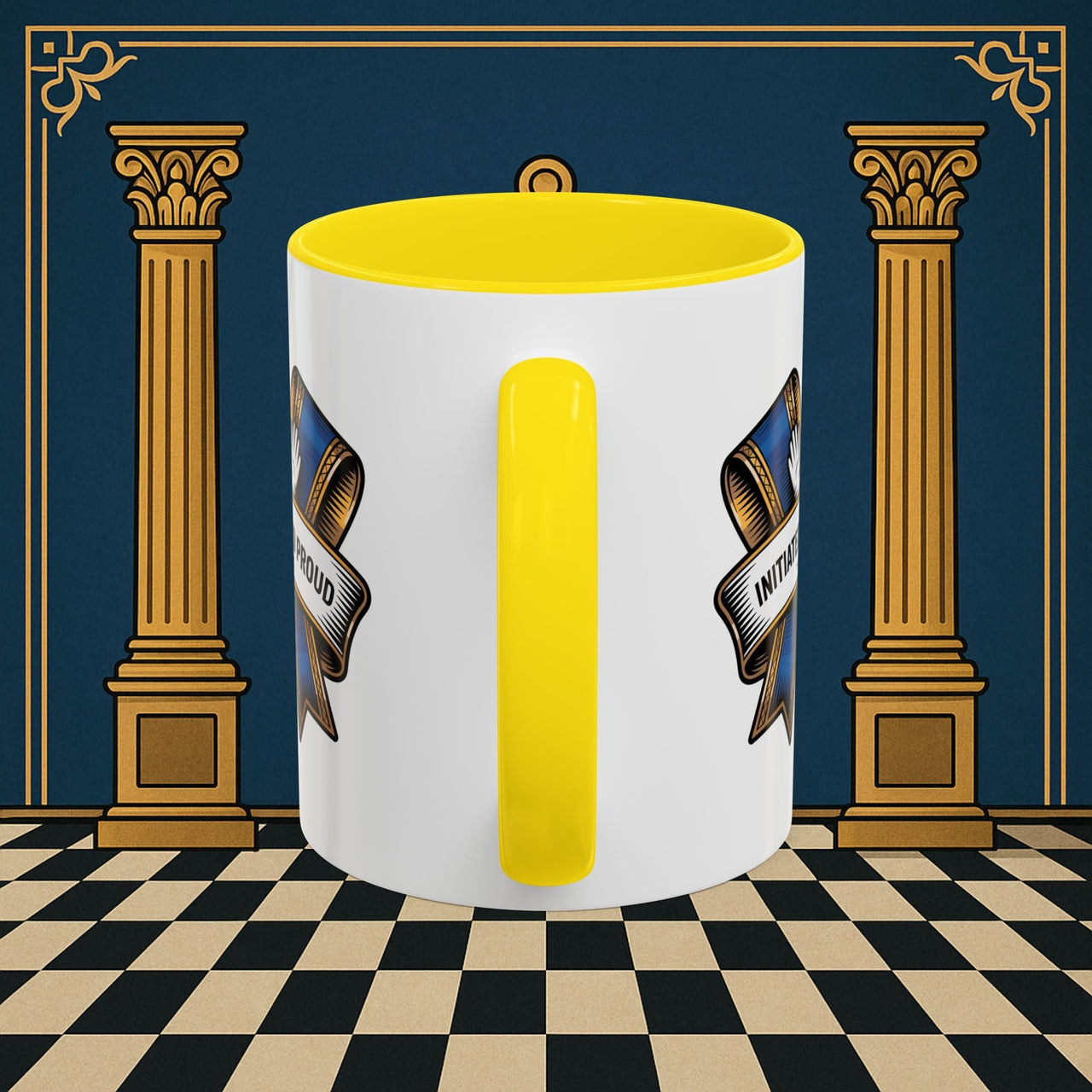 Premium Ready to Go Freemason Design | Entered Apprentice Initiated and Proud 2025 Ready to Go - Masonic Mugs