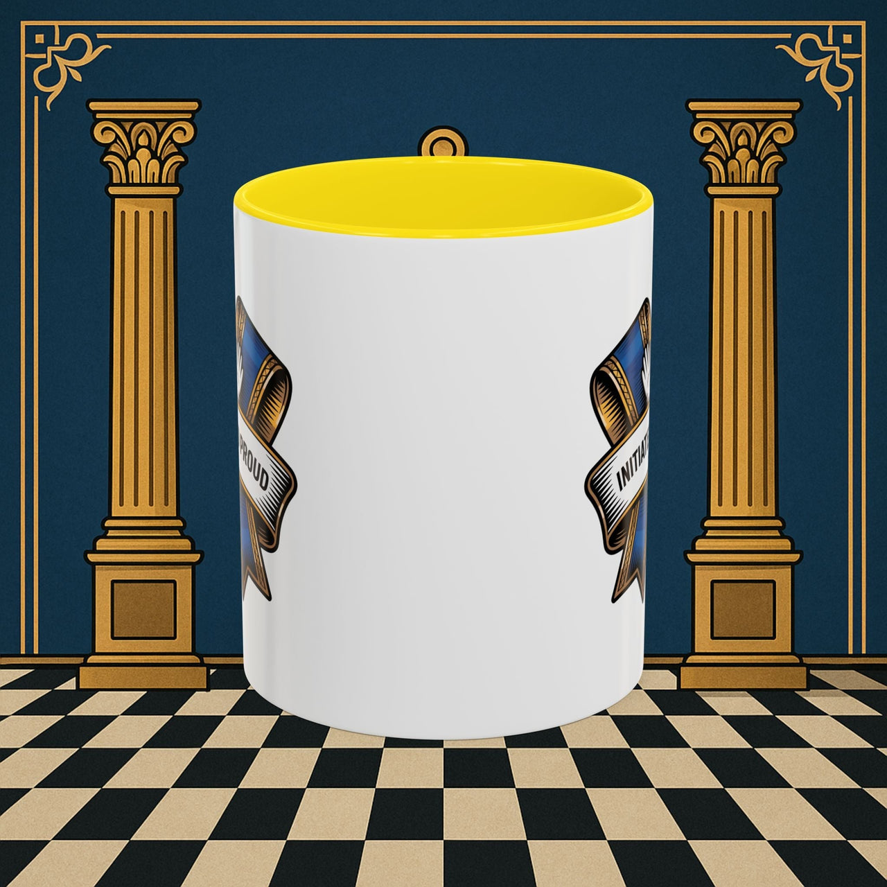 Premium Ready to Go Freemason Design | Entered Apprentice Initiated and Proud 2025 Ready to Go - Masonic Mugs