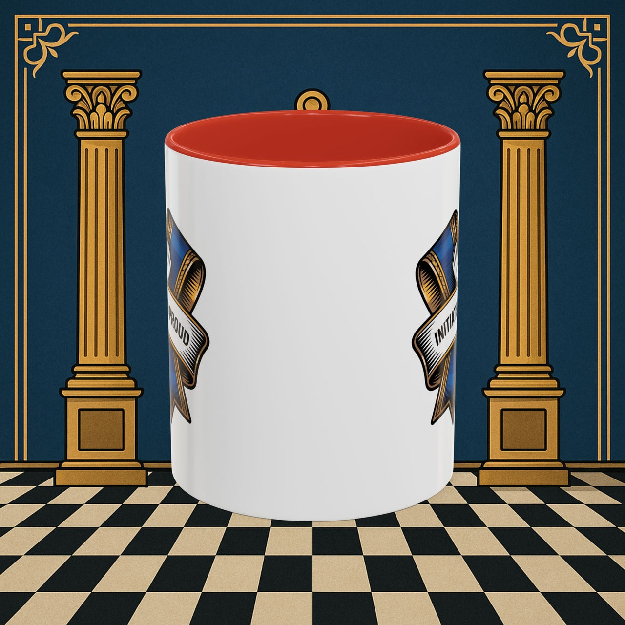 Premium Ready to Go Freemason Design | Entered Apprentice Initiated and Proud 2025 Ready to Go - Masonic Mugs