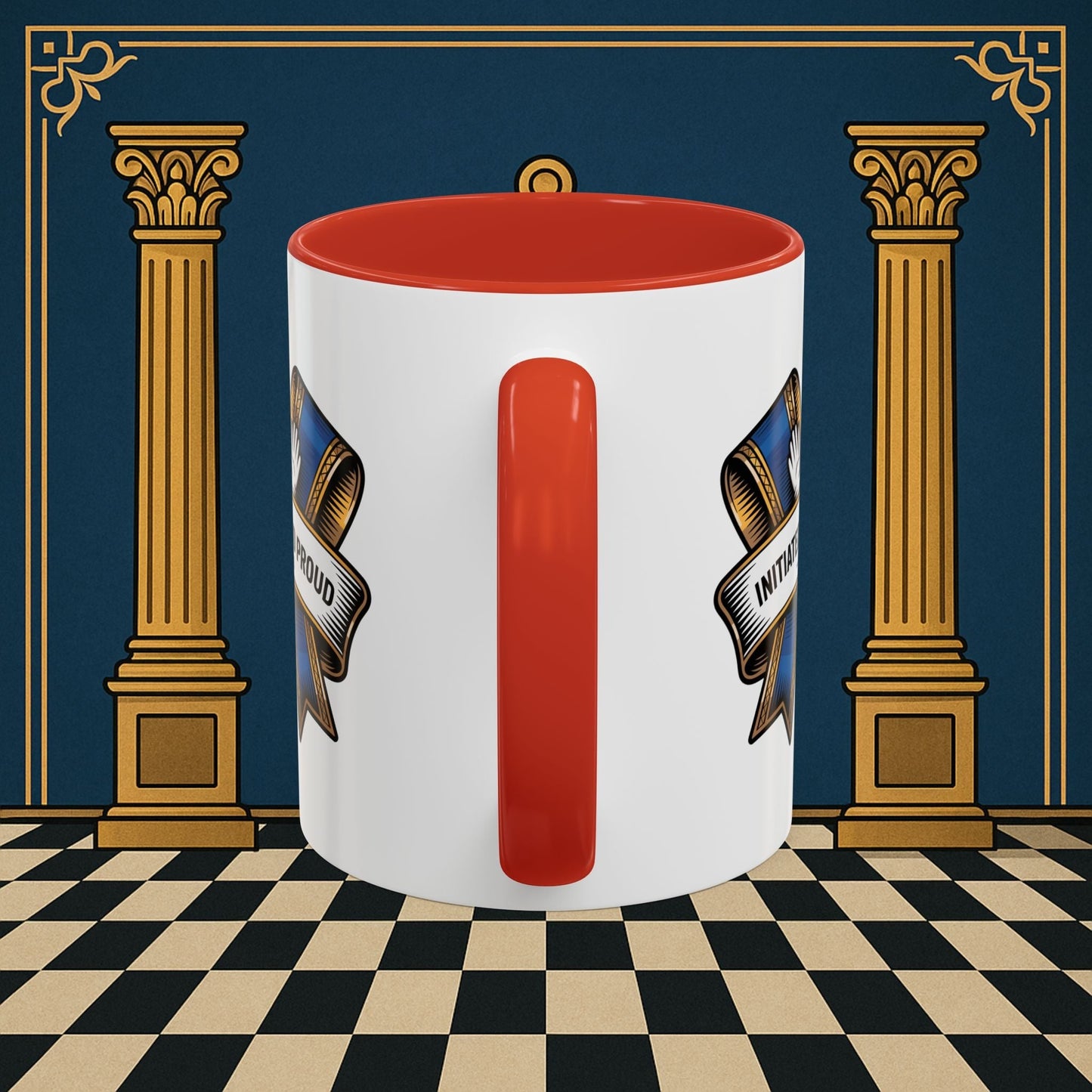 Premium Ready to Go Freemason Design | Entered Apprentice Initiated and Proud 2025 Ready to Go - Masonic Mugs