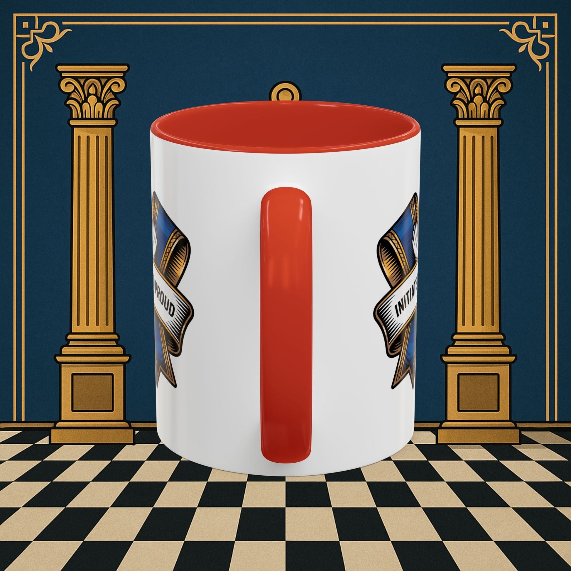 Premium Ready to Go Freemason Design | Entered Apprentice Initiated and Proud 2025 Ready to Go - Masonic Mugs