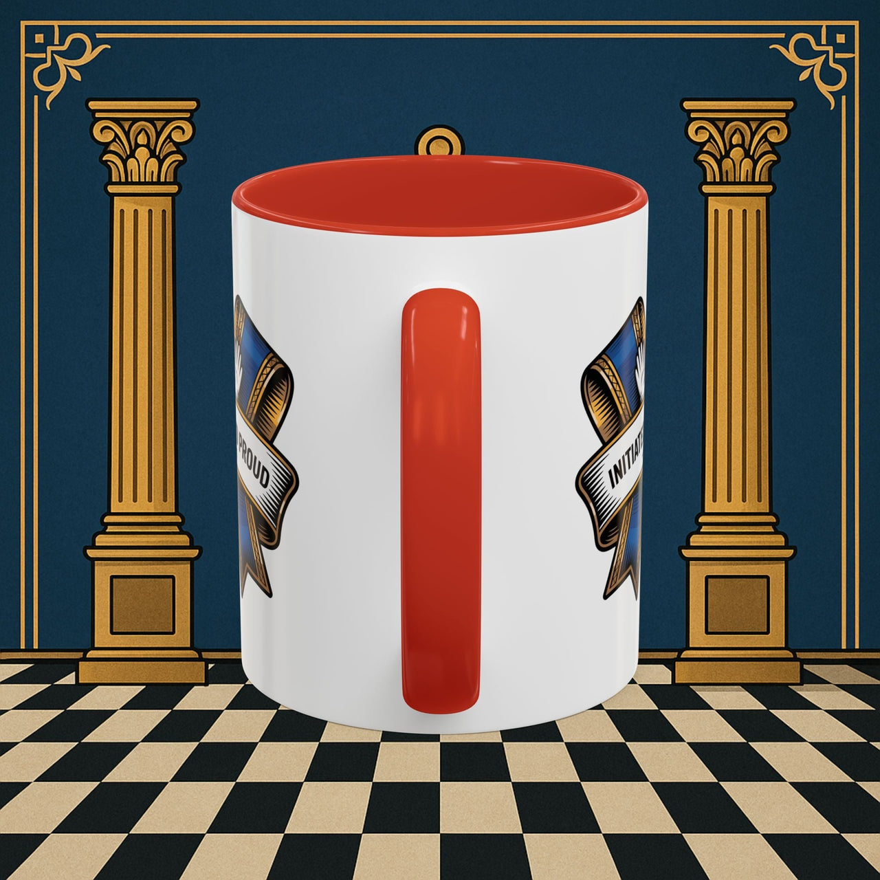 Premium Ready to Go Freemason Design | Entered Apprentice Initiated and Proud 2025 Ready to Go - Masonic Mugs